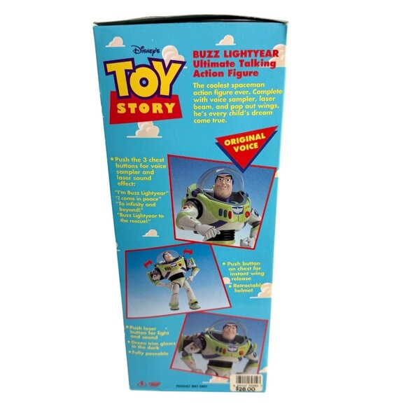 Disney Buzz Lightyear 12" Ultimate Talking Action Figure Think Way 62809 Tested - Picture 9 of 12